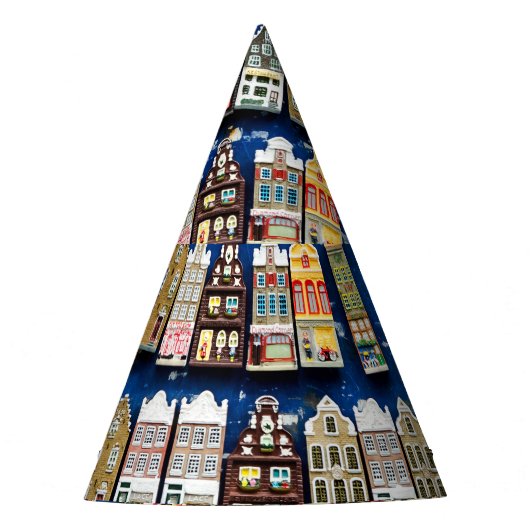 Holländische Souvenirs, Amsterdamer Straßenszene. Partyhütchen (Vorderseite)