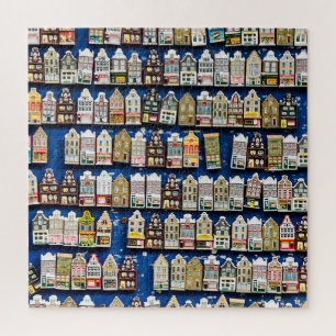 Holländische Souvenirs, Amsterdamer Straßenszene. Puzzle