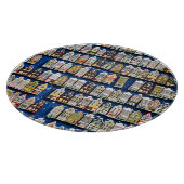 Holländische Souvenirs, Amsterdamer Straßenszene. Schneidebrett (Ecke)