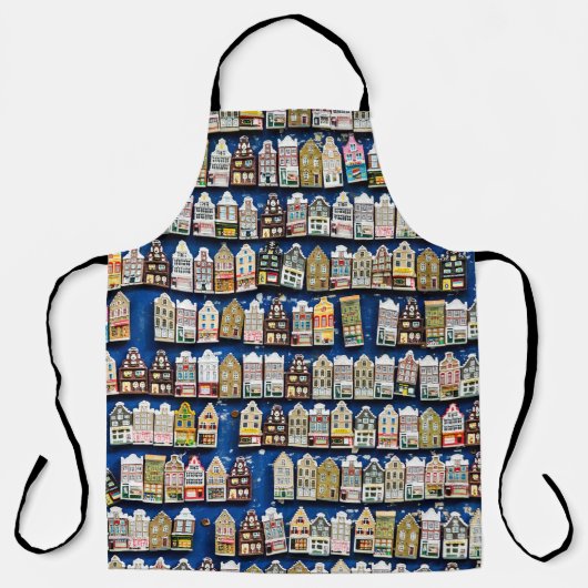 Holländische Souvenirs, Amsterdamer Straßenszene. Schürze (Vorderseite)