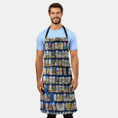 Holländische Souvenirs, Amsterdamer Straßenszene. Schürze (Getragen)