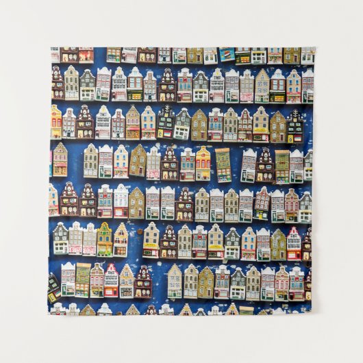 Holländische Souvenirs, Amsterdamer Straßenszene. Wandteppich (Vorderseite)