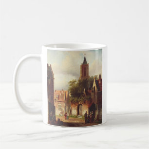 Holländische Stadtansicht von Charles Leickert Lan Kaffeetasse