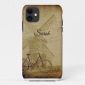 Holländische Szene mit Windmill & Bike Art Case- Case-Mate iPhone Hülle (Rückseite)