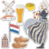 Holländische Themed Decals Aufkleber (Vorderseite)