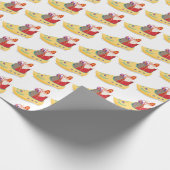 Holländische Weihnachten, St. Nicholas Sinterklaas Geschenkpapier (Ecke)