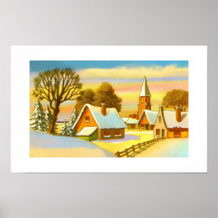 Holländische Weihnachtsszene Poster