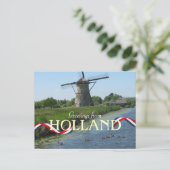 Holländische Windmill Enten Postcard Postkarte (Stehend Vorderseite)