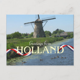 Holländische Windmill Enten Postcard Postkarte