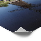 Holländische Windmühle an einem sonnigen Tag Poster (Ecke)