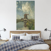 Holländische Windmühle auf dem Polgeweg Paul Gabri Leinwanddruck (Insitu (Schlafzimmer))
