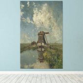 Holländische Windmühle auf dem Polgeweg Paul Gabri Leinwanddruck (Insitu (Holzboden))