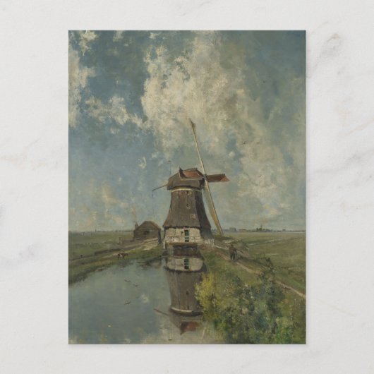 Holländische Windmühle auf dem Polgeweg Paul Gabri Postkarte (Vorderseite)