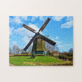 Holländische Windmühle Historische Windmühle Puzzle (Horizontal)