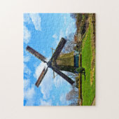 Holländische Windmühle Historische Windmühle Puzzle (Vertikal)