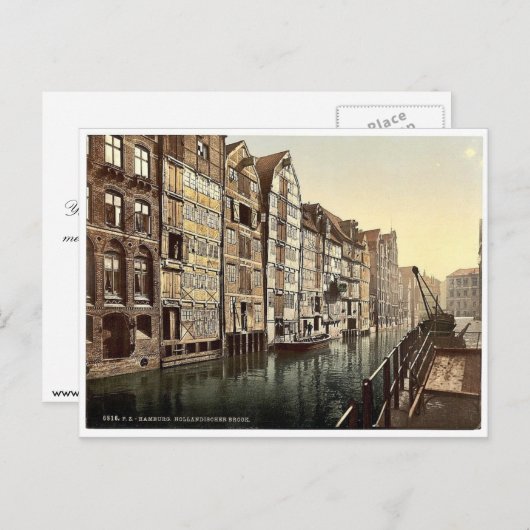 Hollandischer Brook, Hamburg, Deutschland Classic Postkarte (Vorne/Hinten)