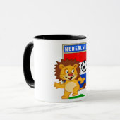 Holländischer Fußballball Tasse (Vorderseite Links)