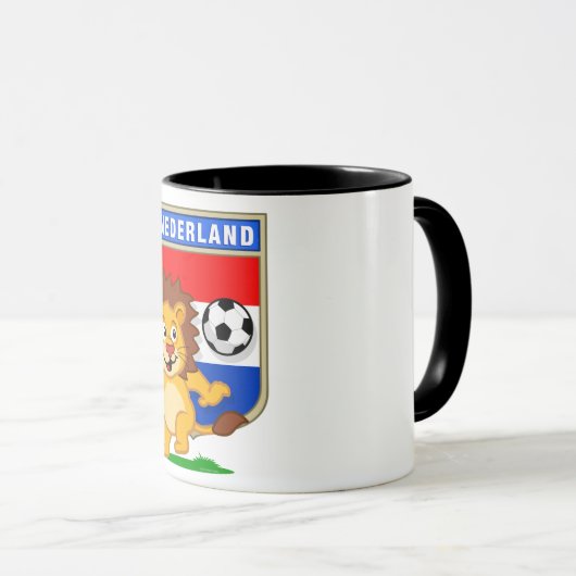 Holländischer Fußballball Tasse (VorderseiteRechts)