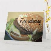 Holländischer glücklicher Vater Karte (Gelbe Blume)