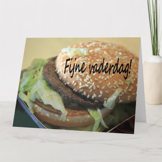 Holländischer glücklicher Vater Karte (Vorderseite)