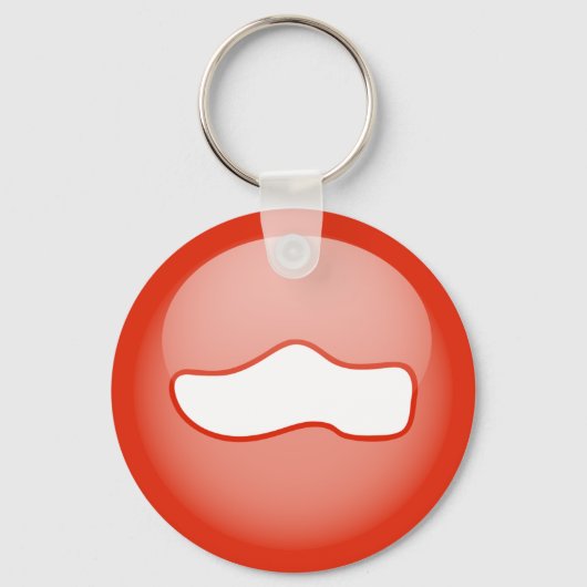 Holländischer Holzschuh Schlüsselanhänger (Vorderseite)