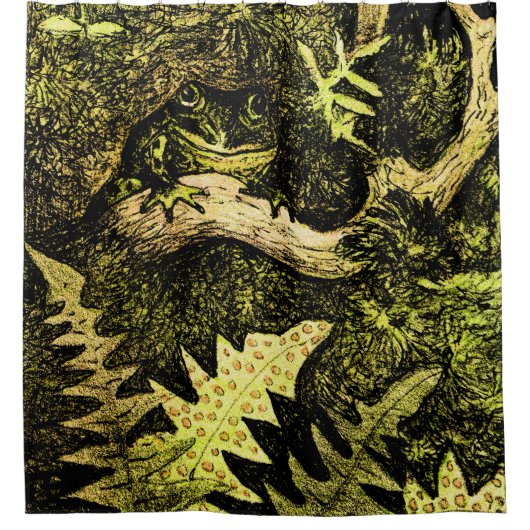 Holländischer Jugendfrosch in Tree Duschvorhang (Vorderseite)