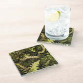 Holländischer Jugendfrosch in Tree Glasuntersetzer (Schrägansicht)