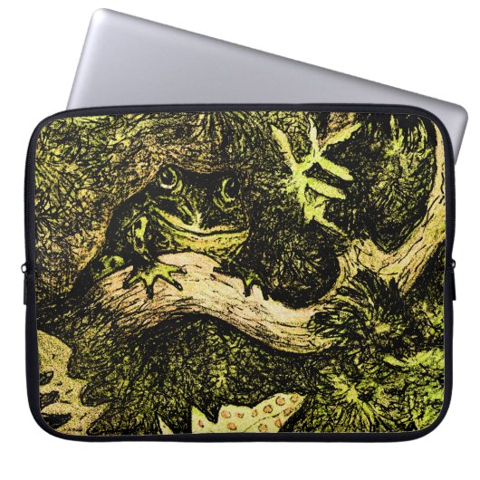 Holländischer Jugendfrosch in Tree Laptopschutzhülle (Vorderseite)