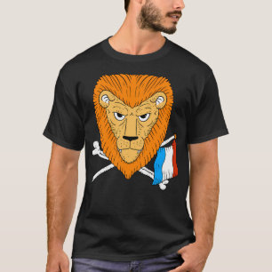 Holländischer Löwe. Orange und die Niederlande. Fo T-Shirt