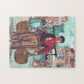 Holländischer Mann mit Körben Puzzle (Horizontal)