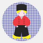 Holländischer Runder Aufkleber (Vorderseite)