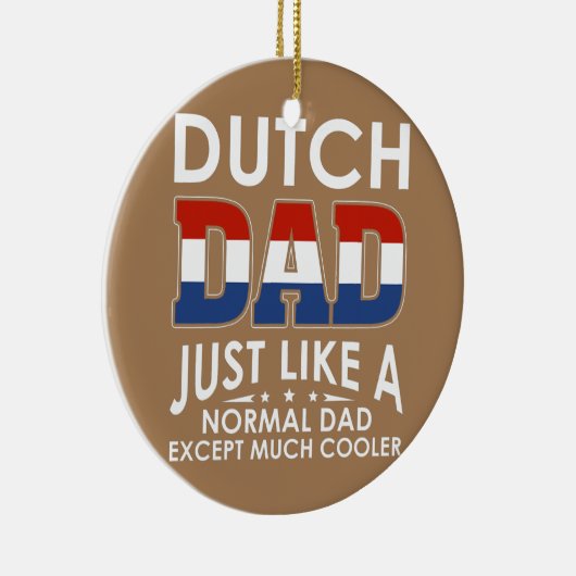 Holländischer Vater, wie ein normaler Vater, außer Keramik Ornament (Rechts)