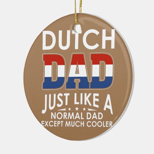 Holländischer Vater, wie ein normaler Vater, außer Keramik Ornament (Links)