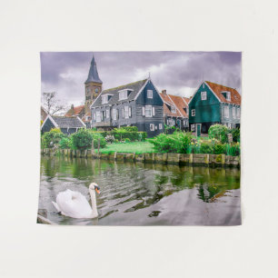 Holländisches Dorf Marken Wandteppich