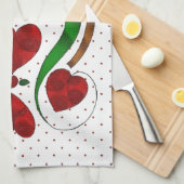 Holländisches Herz Geschirrtuch (Viertel Falte)