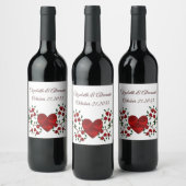 Holländisches Herz Weinetikett (Flaschen)