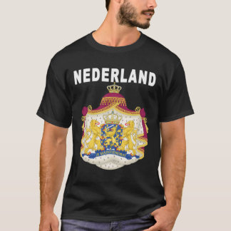 Holländisches National Keepake Nederland Emblem De T-Shirt