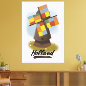 Holländisches Reiseplakat Leinwanddruck (Insitu (Wohnzimmer))