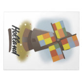 Holländisches Reiseplakat Notizblock (Vorderseite)