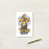 Holländisches Reiseplakat Post-it Klebezettel (Auf Schreibtisch)
