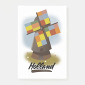 Holländisches Reiseplakat Post-it Klebezettel (Vorderseite)