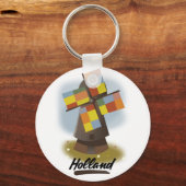 Holländisches Reiseplakat Schlüsselanhänger (Vorderseite)