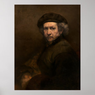 Holländisches Rembrandt Selbstporträt: Maler des G Poster