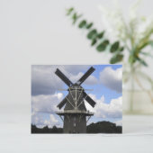 holländisches Windmühle-Poster Postkarte (Stehend Vorderseite)