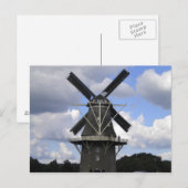 holländisches Windmühle-Poster Postkarte (Vorne/Hinten)