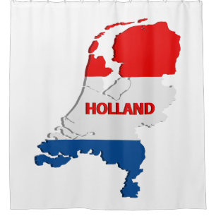 Hollandkarte Duschvorhang