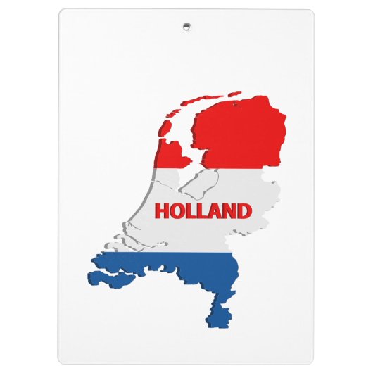 Hollandkarte Klemmbrett (Rückseite)
