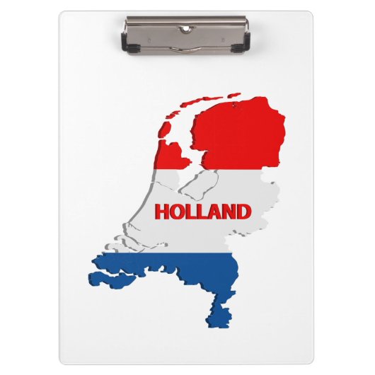 Hollandkarte Klemmbrett (Vorderseite)