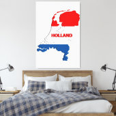 Hollandkarte Leinwanddruck (Insitu (Schlafzimmer))