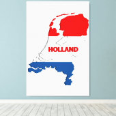 Hollandkarte Leinwanddruck (Insitu (Holzboden))